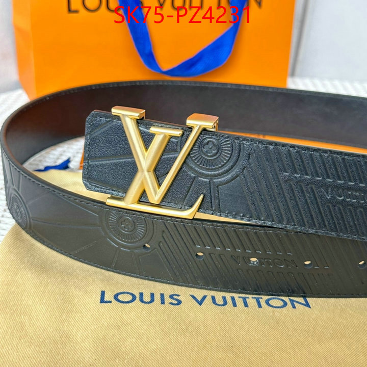 Belts-LV top quality fake ID: PZ4231 $: 75USD