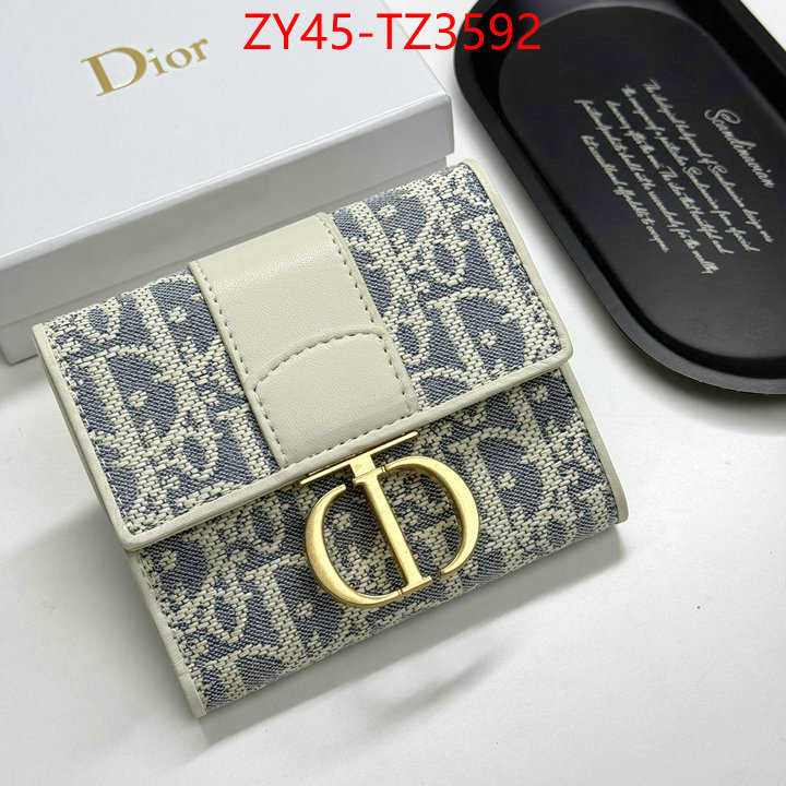 Dior Bags(4A)-Wallet- top quality website ID: TZ3592 $: 45USD,