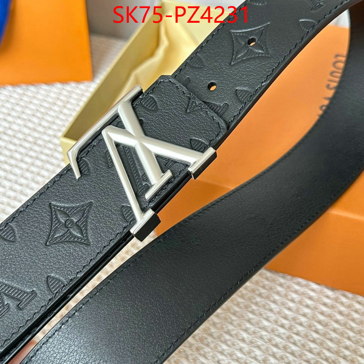 Belts-LV top quality fake ID: PZ4231 $: 75USD