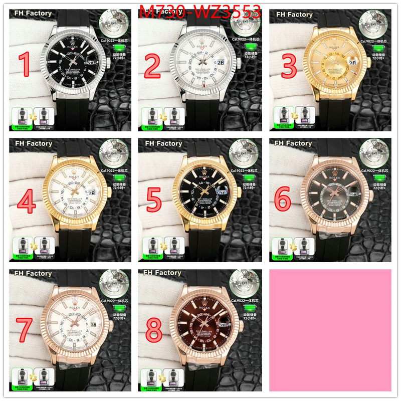 Watch(TOP)-Rolex 7 star quality designer replica ID: WZ3553 $: 730USD
