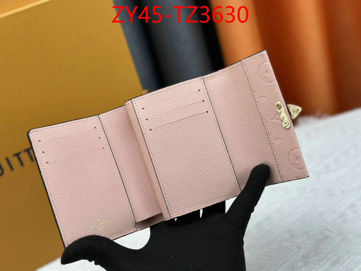 LV Bags(4A)-Wallet where to buy replicas ID: TZ3630 $: 45USD,