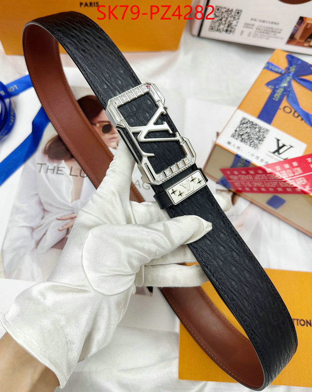 Belts-LV luxury cheap ID: PZ4282 $: 79USD