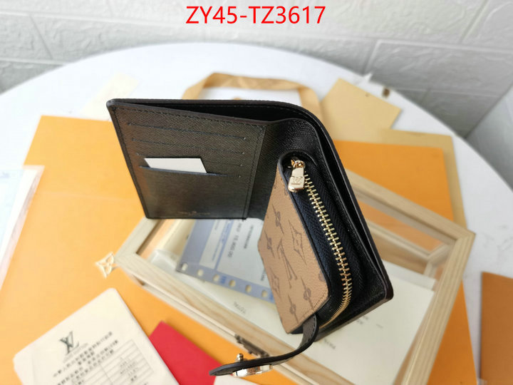 LV Bags(4A)-Wallet designer ID: TZ3617 $: 45USD,