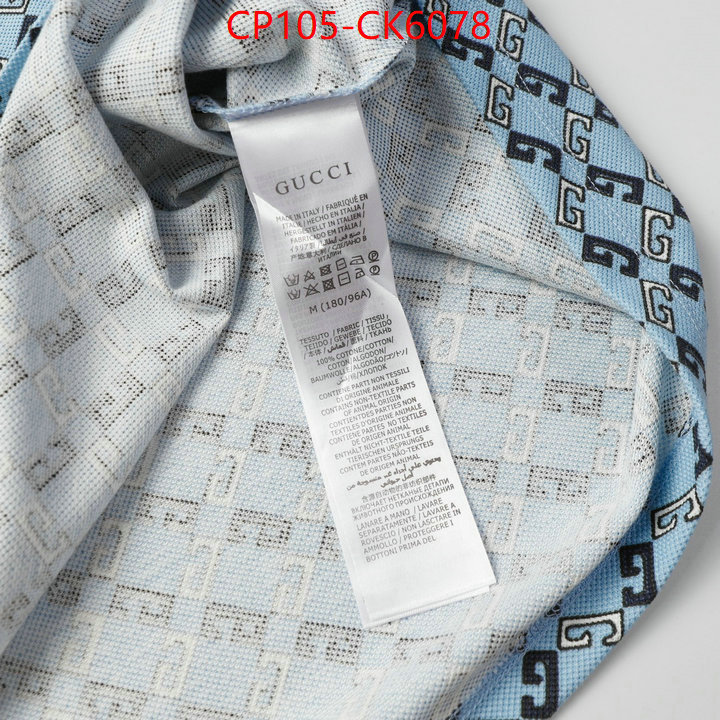 Clothing-Gucci highest quality replica ID: CK6078 $: 105USD