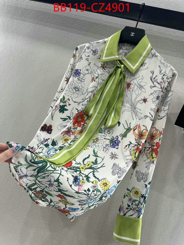 Clothing-Gucci top designer replica ID: CZ4901 $: 119USD