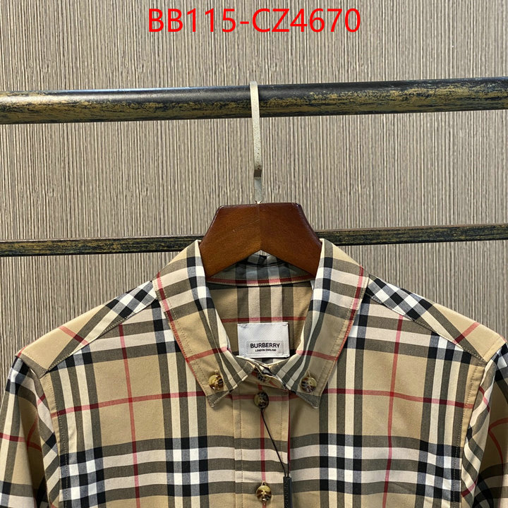 Clothing-Burberry the best quality replica ID: CZ4670 $: 115USD