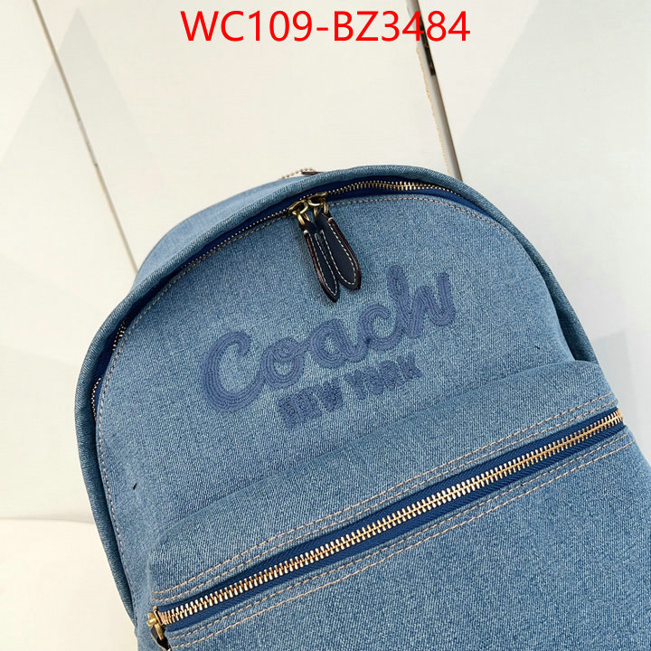 Coach Bags(4A)-Backpack- 2024 perfect replica designer ID: BZ3484 $: 109USD,