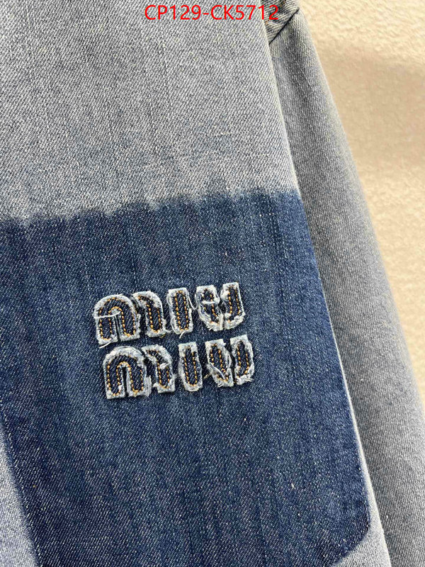 Clothing-MIU MIU high quality customize ID: CK5712 $: 129USD