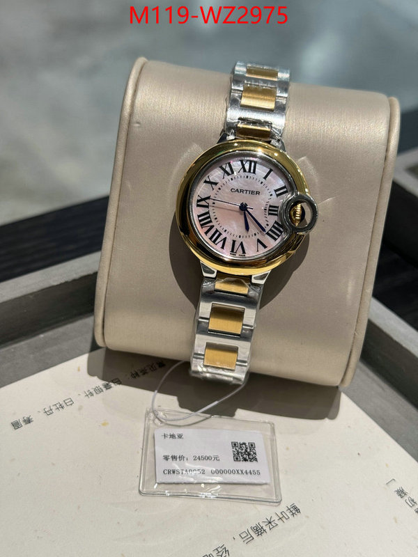 Watch(4A)-Cartier buy best quality replica ID: WZ2975 $: 119USD