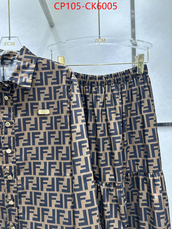 Clothing-Fendi top sale ID: CK6005 $: 105USD