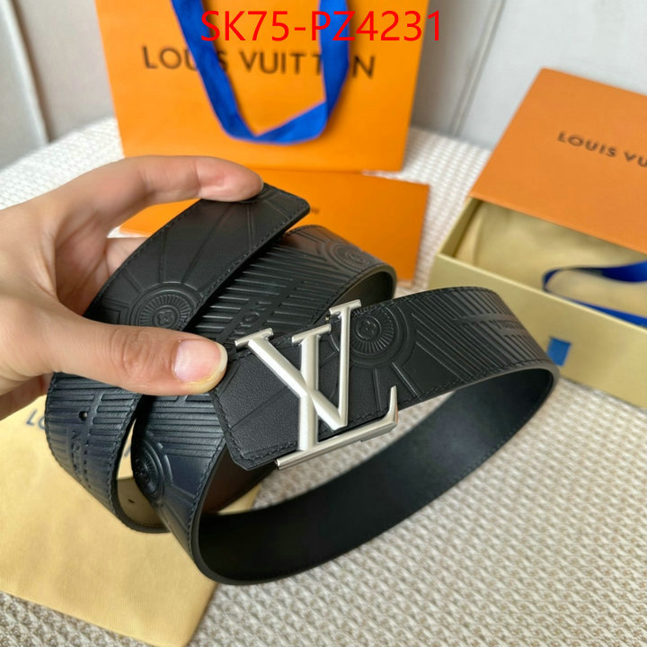 Belts-LV top quality fake ID: PZ4231 $: 75USD