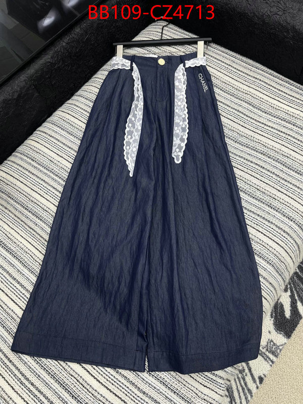 Clothing-Chanel top fake designer ID: CZ4713 $: 109USD