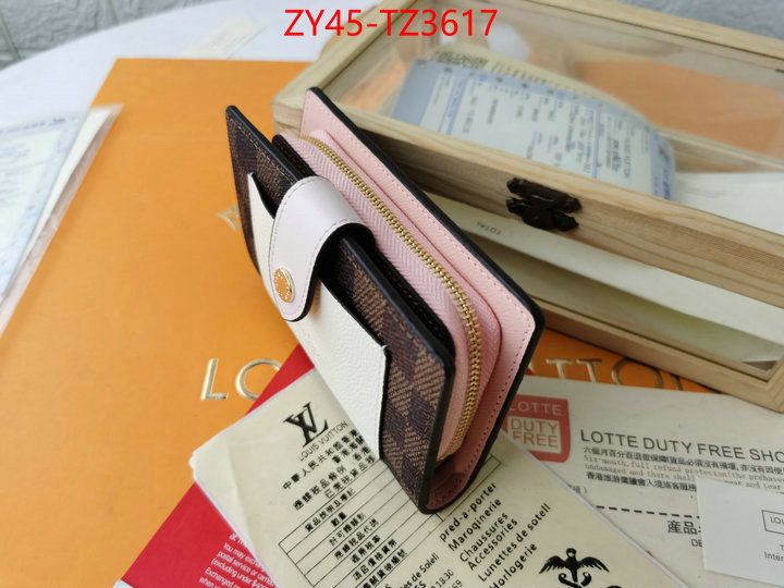 LV Bags(4A)-Wallet designer ID: TZ3617 $: 45USD,