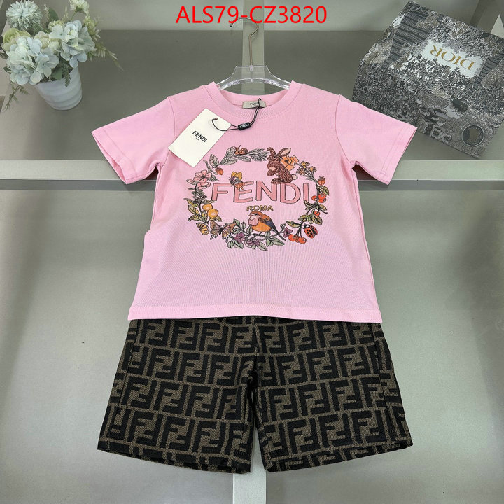 Kids clothing-Fendi highest quality replica ID: CZ3820 $: 79USD