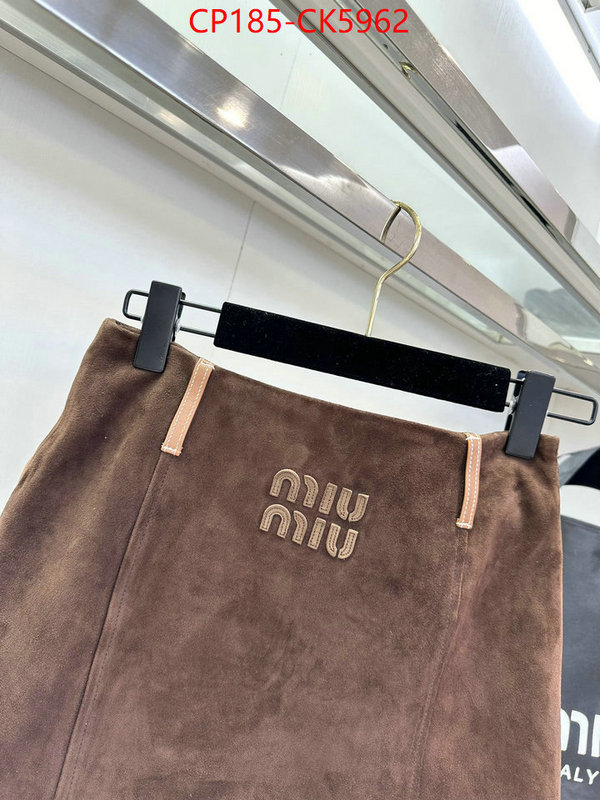 Clothing-MIU MIU buy aaaaa cheap ID: CK5962 $: 185USD
