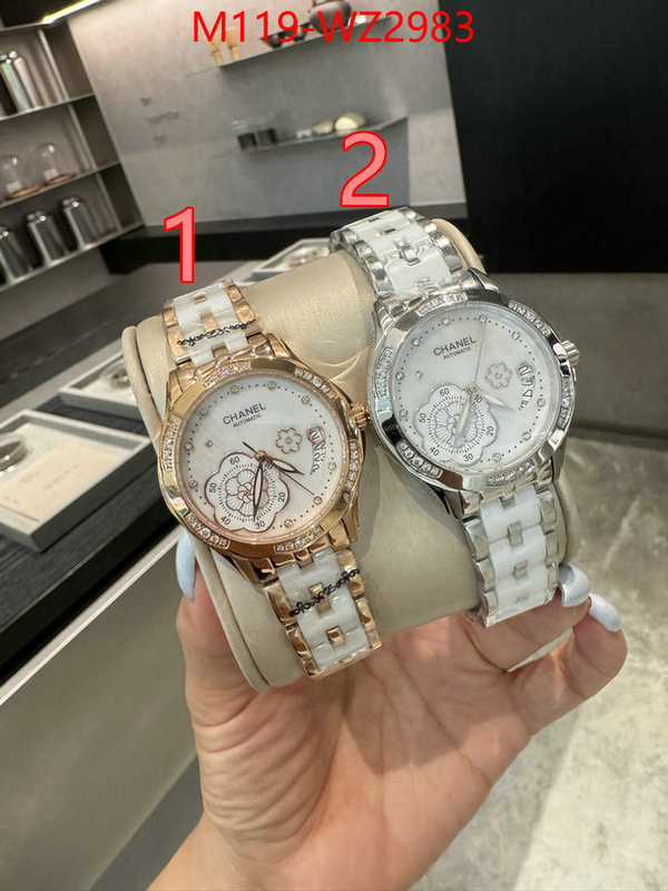 Watch(4A)-Chanel replica aaaaa designer ID: WZ2983 $: 119USD
