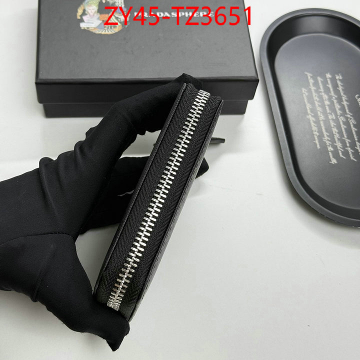 Prada Bags(4A)-Wallet designer 1:1 replica ID: TZ3651 $: 45USD,