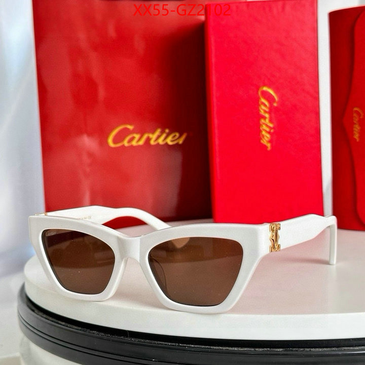 Glasses-Cartier top quality designer replica ID: GZ2102 $: 55USD