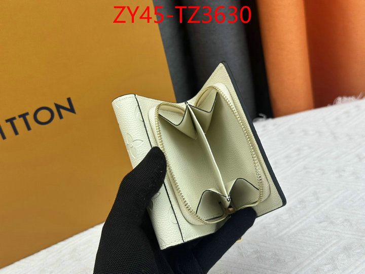 LV Bags(4A)-Wallet where to buy replicas ID: TZ3630 $: 45USD,