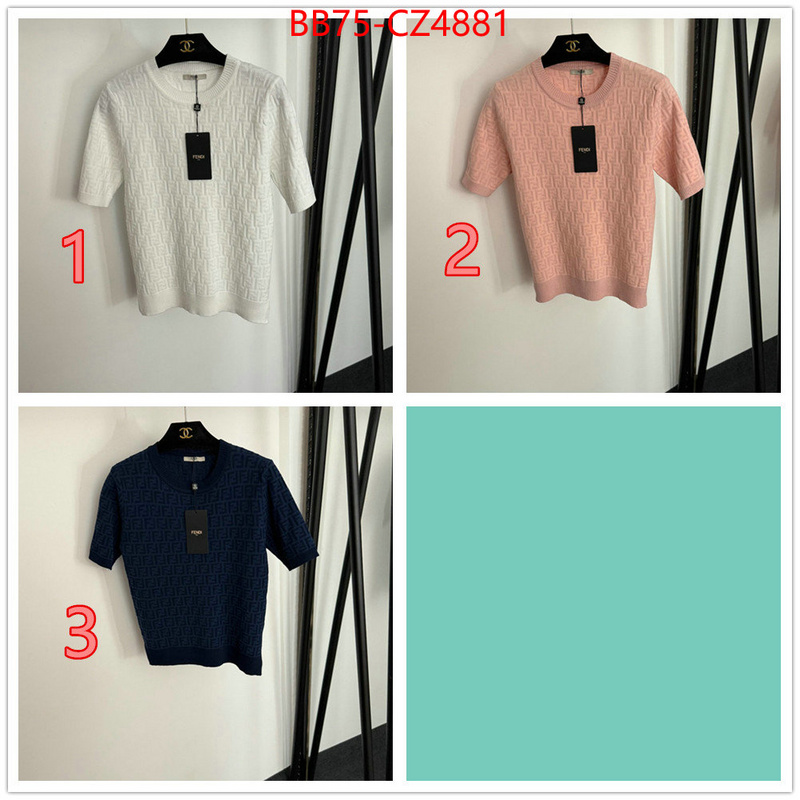 Clothing-Fendi sale ID: CZ4881 $: 75USD