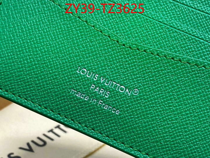 LV Bags(4A)-Wallet top brands like ID: TZ3625 $: 39USD,