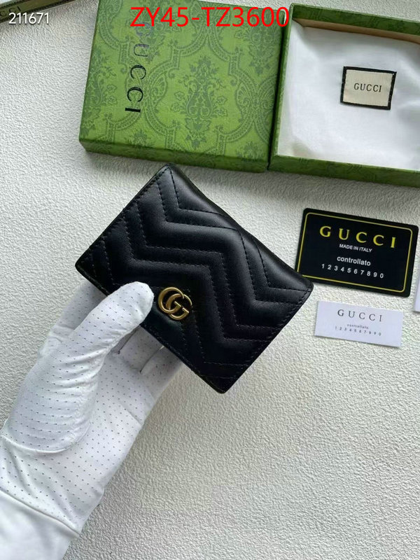 Gucci Bags(4A)-Wallet- is it illegal to buy dupe ID: TZ3600 $: 45USD,