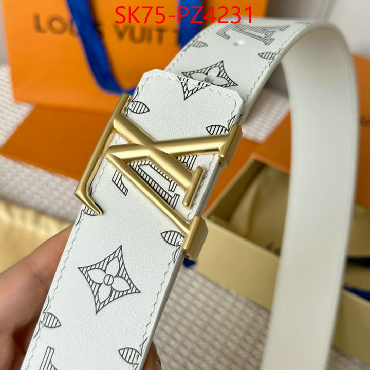 Belts-LV top quality fake ID: PZ4231 $: 75USD