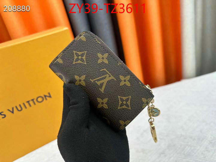 LV Bags(4A)-Wallet cheap ID: TZ3611 $: 39USD,