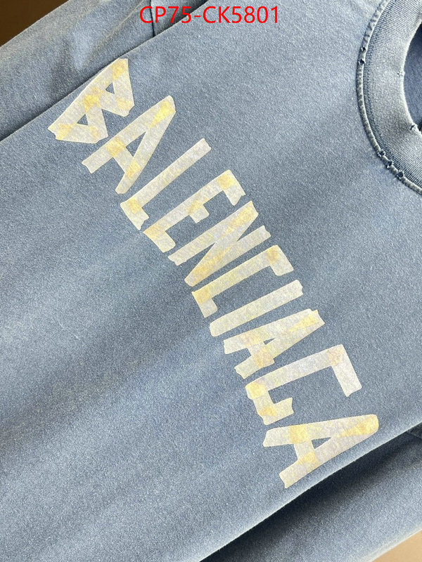 Clothing-Balenciaga designer fashion replica ID: CK5801 $: 75USD