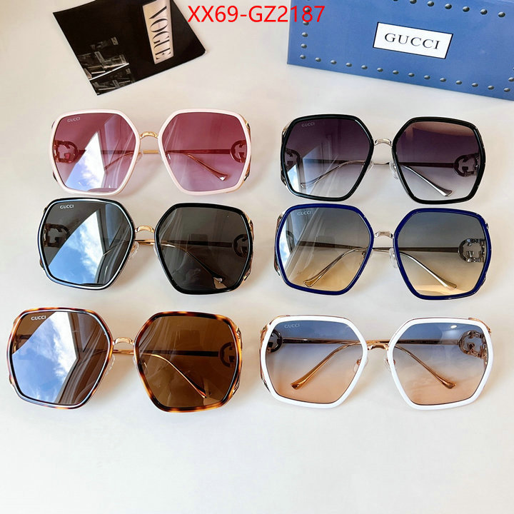 Glasses-Gucci shop the best high quality ID: GZ2187 $: 69USD