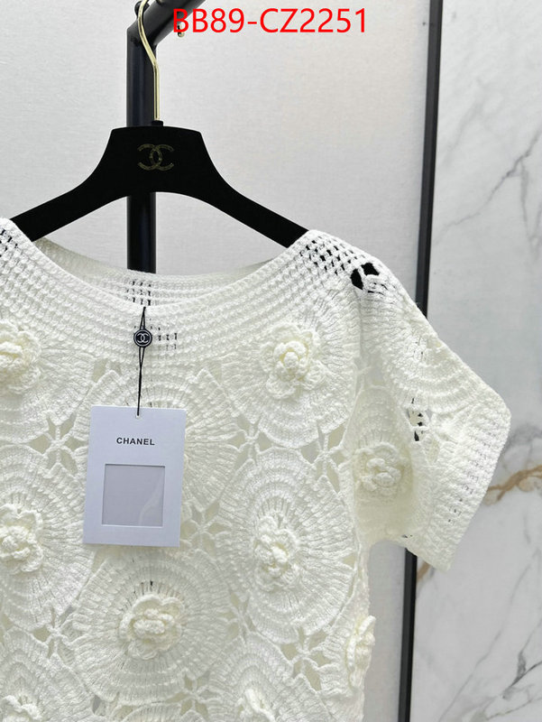 Clothing-Chanel replcia cheap ID: CZ2251 $: 89USD