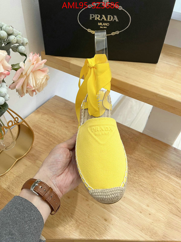 Women Shoes-Prada good quality replica ID: SZ3686 $: 95USD