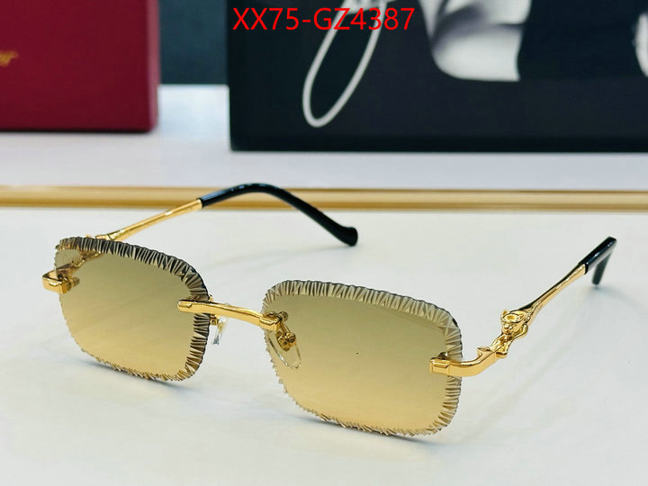 Glasses-Cartier replica aaaaa+ designer ID: GZ4387 $: 75USD