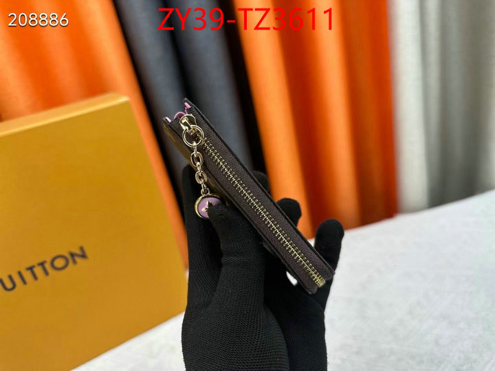 LV Bags(4A)-Wallet cheap ID: TZ3611 $: 39USD,