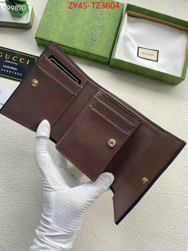 Gucci Bags(4A)-Wallet- top quality replica ID: TZ3604 $: 45USD,