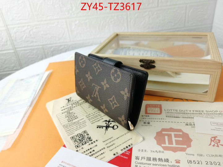 LV Bags(4A)-Wallet designer ID: TZ3617 $: 45USD,