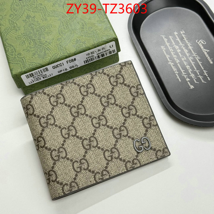 Gucci Bags(4A)-Wallet- 2024 replica wholesale cheap sales online ID: TZ3603 $: 39USD,