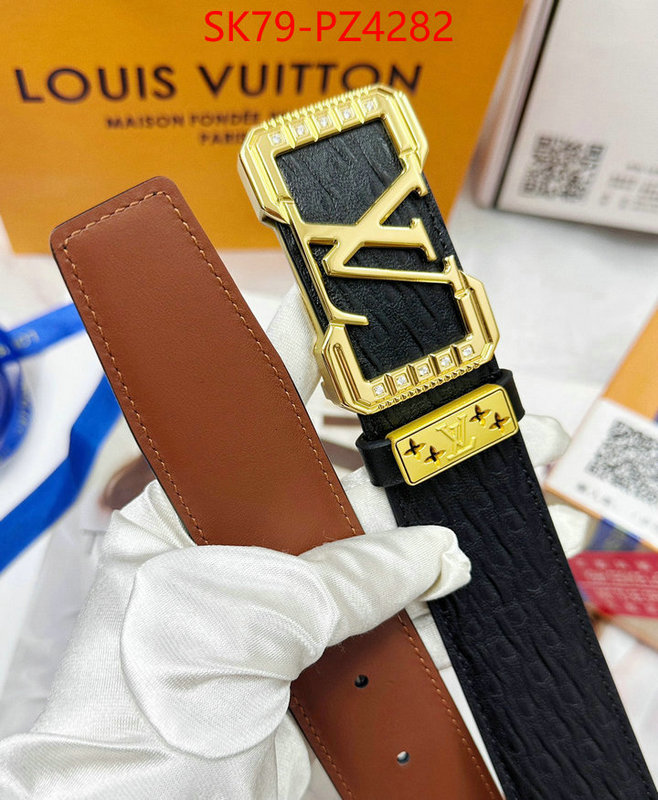 Belts-LV luxury cheap ID: PZ4282 $: 79USD