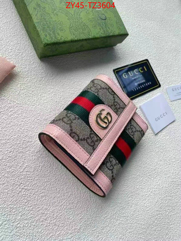 Gucci Bags(4A)-Wallet- top quality replica ID: TZ3604 $: 45USD,