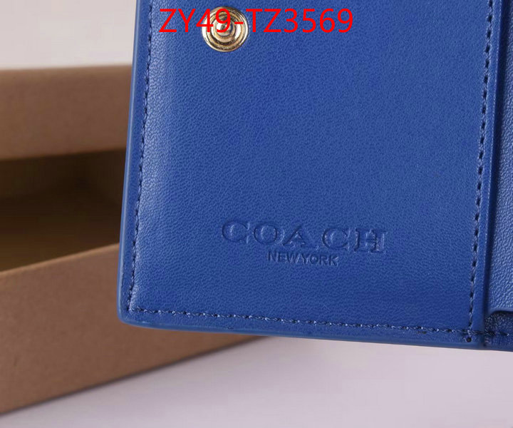 Coach Bags(4A)-Wallet what ID: TZ3569 $: 49USD,
