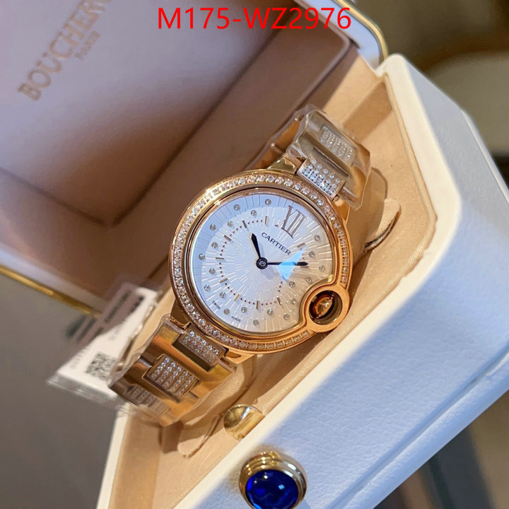 Watch(4A)-Cartier 2024 replica wholesale cheap sales online ID: WZ2976 $: 175USD