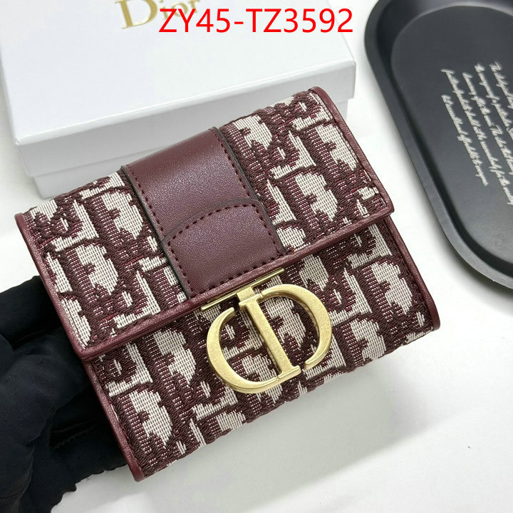 Dior Bags(4A)-Wallet- top quality website ID: TZ3592 $: 45USD,
