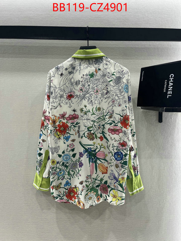 Clothing-Gucci top designer replica ID: CZ4901 $: 119USD