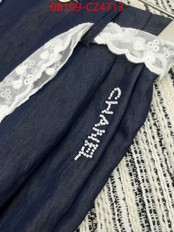 Clothing-Chanel top fake designer ID: CZ4713 $: 109USD
