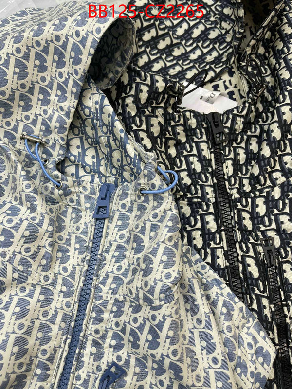 Clothing-Dior designer 1:1 replica ID: CZ2265 $: 125USD