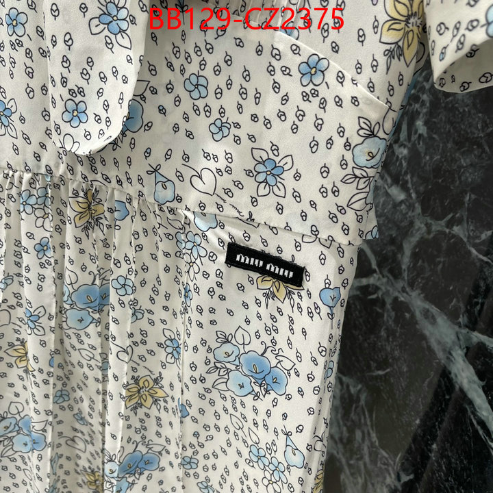 Clothing-MIU MIU high quality 1:1 replica ID: CZ2375 $: 129USD