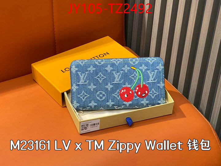 LV Bags(TOP)-Wallet perfect quality ID: TZ2492 $: 105USD,