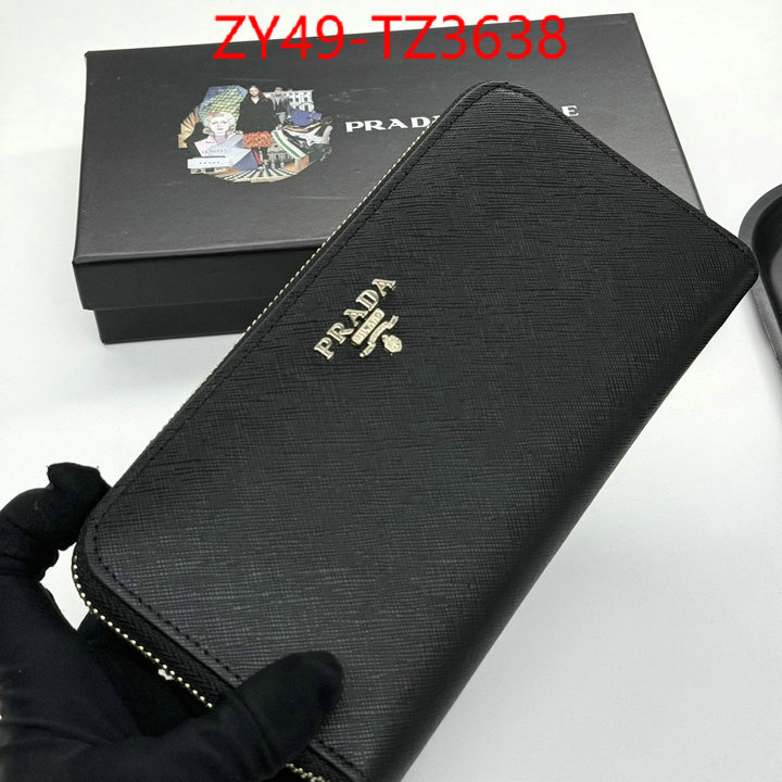 Prada Bags(4A)-Wallet high quality designer ID: TZ3638 $: 49USD,