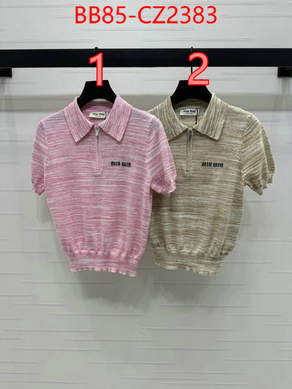 Clothing-MIU MIU counter quality ID: CZ2383 $: 85USD