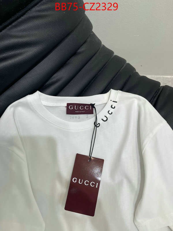 Clothing-Gucci luxury 7 star replica ID: CZ2329 $: 75USD